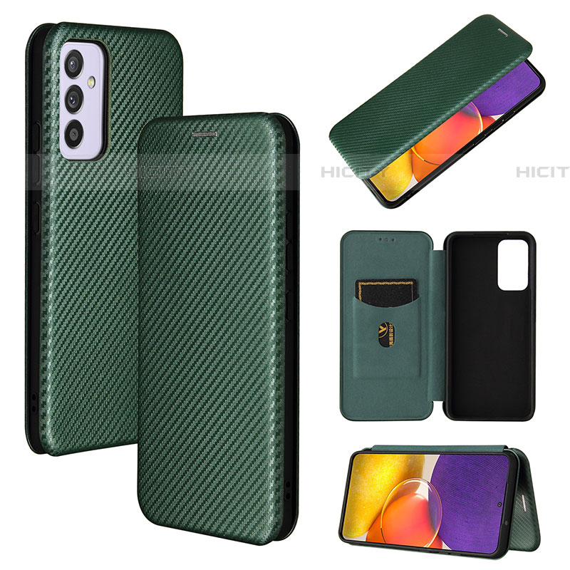 Funda de Cuero Cartera con Soporte Carcasa L02Z para Samsung Galaxy A05s Verde