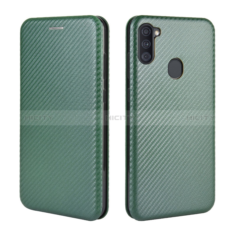 Funda de Cuero Cartera con Soporte Carcasa L02Z para Samsung Galaxy A11