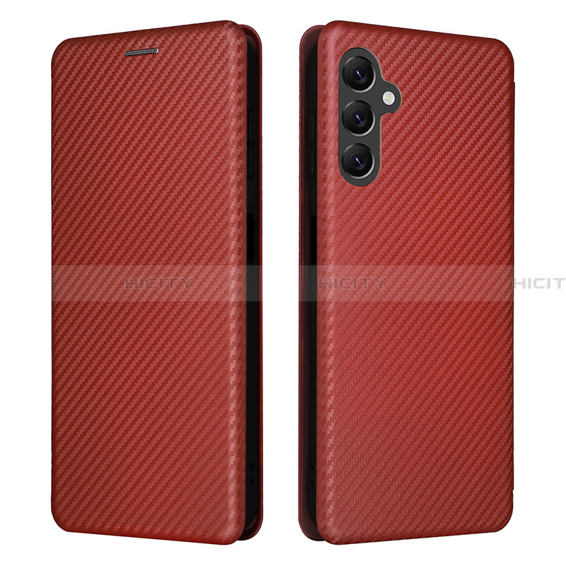 Funda de Cuero Cartera con Soporte Carcasa L02Z para Samsung Galaxy A14 4G Marron