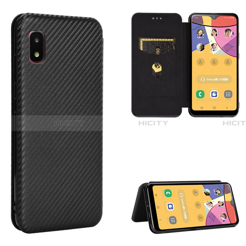 Funda de Cuero Cartera con Soporte Carcasa L02Z para Samsung Galaxy A21 SC-42A