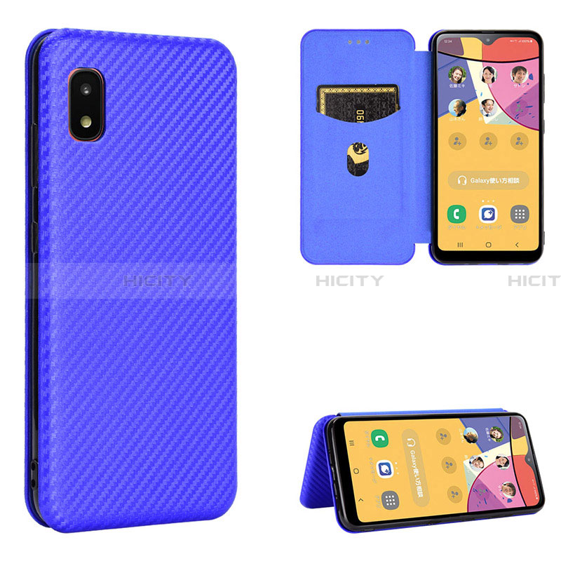 Funda de Cuero Cartera con Soporte Carcasa L02Z para Samsung Galaxy A21 SC-42A