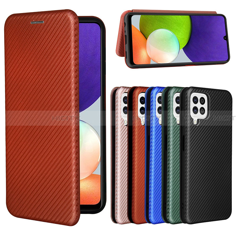 Funda de Cuero Cartera con Soporte Carcasa L02Z para Samsung Galaxy A22 4G