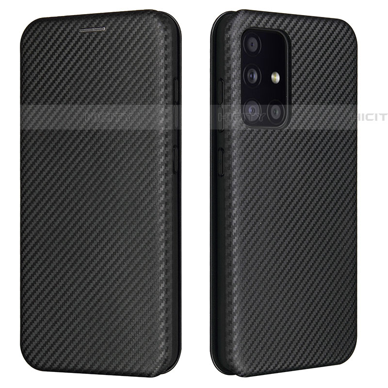 Funda de Cuero Cartera con Soporte Carcasa L02Z para Samsung Galaxy A52 4G Negro