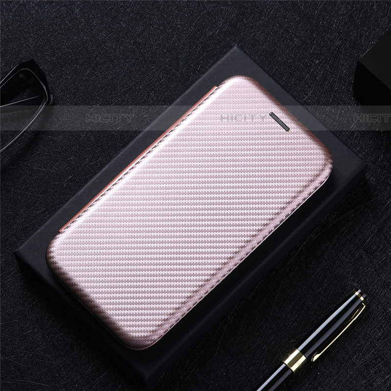 Funda de Cuero Cartera con Soporte Carcasa L02Z para Samsung Galaxy A73 5G Oro Rosa