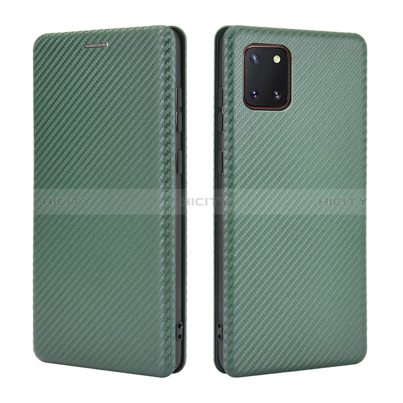 Funda de Cuero Cartera con Soporte Carcasa L02Z para Samsung Galaxy A81