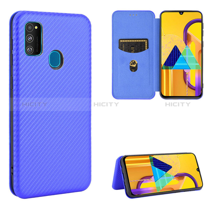 Funda de Cuero Cartera con Soporte Carcasa L02Z para Samsung Galaxy M21