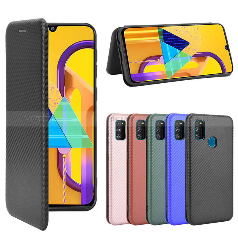 Funda de Cuero Cartera con Soporte Carcasa L02Z para Samsung Galaxy M21