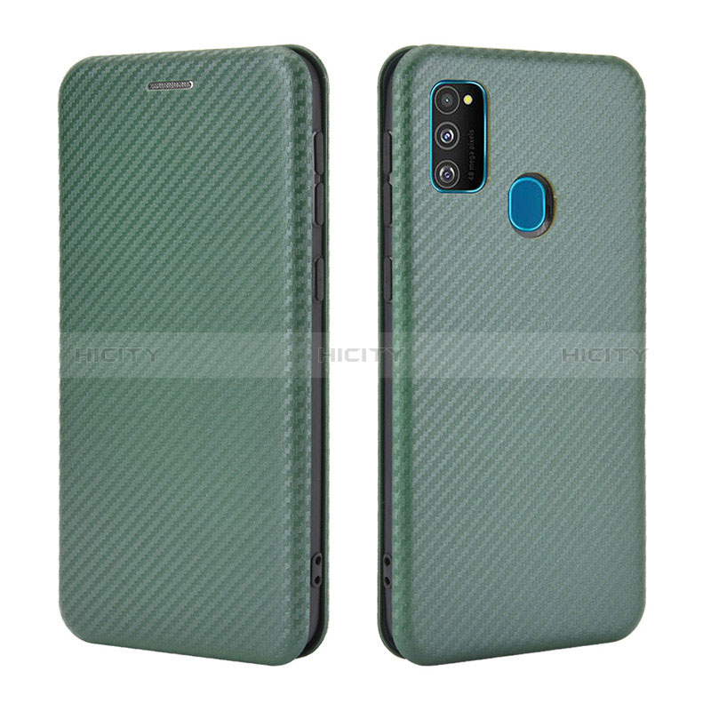 Funda de Cuero Cartera con Soporte Carcasa L02Z para Samsung Galaxy M21