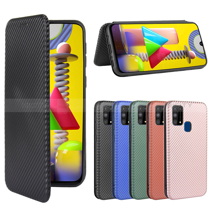 Funda de Cuero Cartera con Soporte Carcasa L02Z para Samsung Galaxy M31 Prime Edition