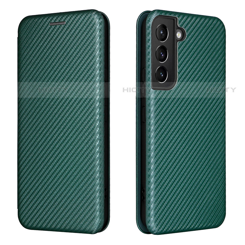 Funda de Cuero Cartera con Soporte Carcasa L02Z para Samsung Galaxy S23 Plus 5G Verde