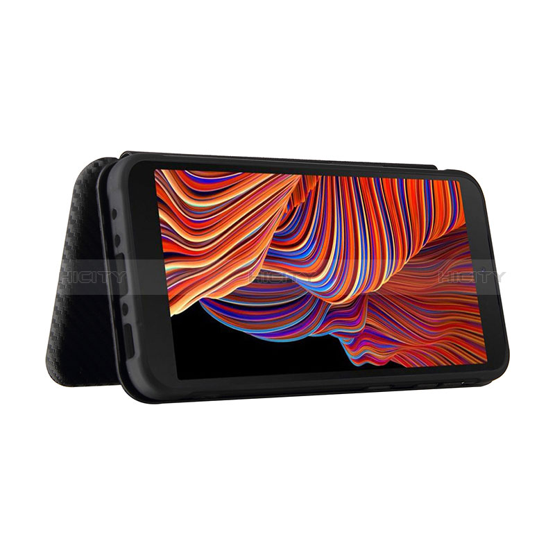 Funda de Cuero Cartera con Soporte Carcasa L02Z para Samsung Galaxy XCover 5 SM-G525F