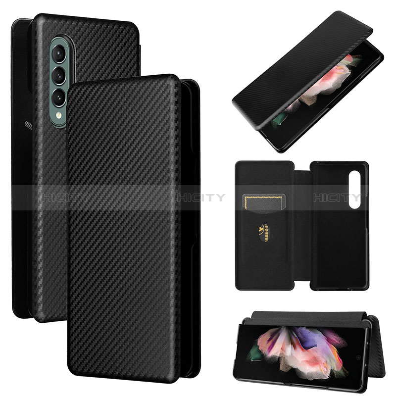 Funda de Cuero Cartera con Soporte Carcasa L02Z para Samsung Galaxy Z Fold3 5G