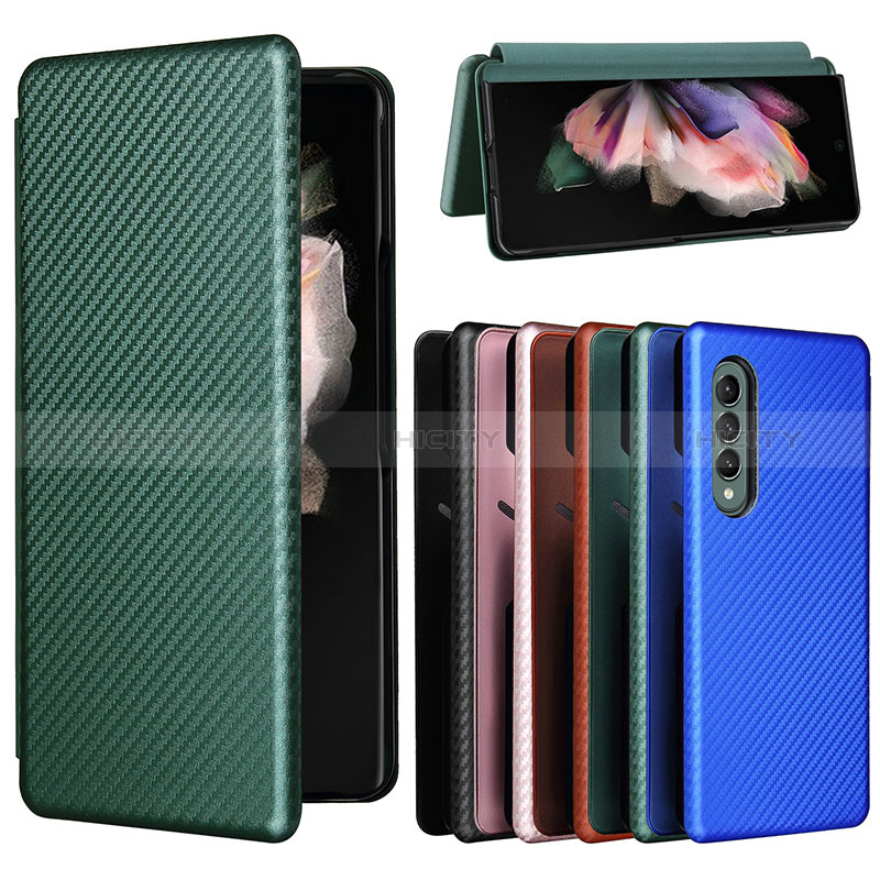 Funda de Cuero Cartera con Soporte Carcasa L02Z para Samsung Galaxy Z Fold3 5G