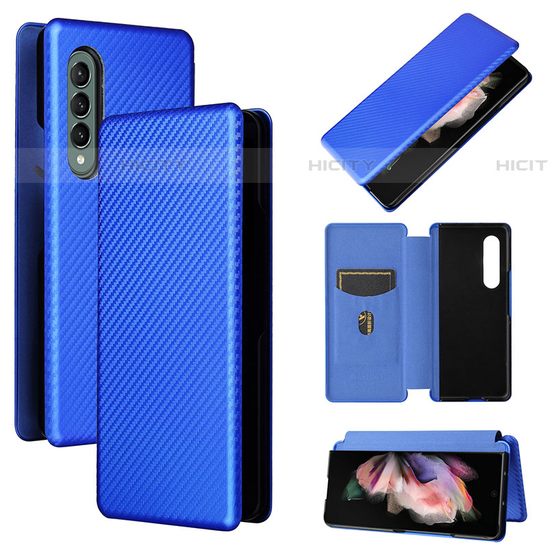 Funda de Cuero Cartera con Soporte Carcasa L02Z para Samsung Galaxy Z Fold4 5G