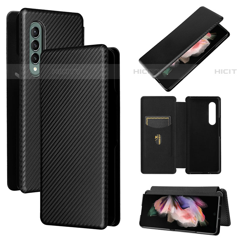 Funda de Cuero Cartera con Soporte Carcasa L02Z para Samsung Galaxy Z Fold4 5G