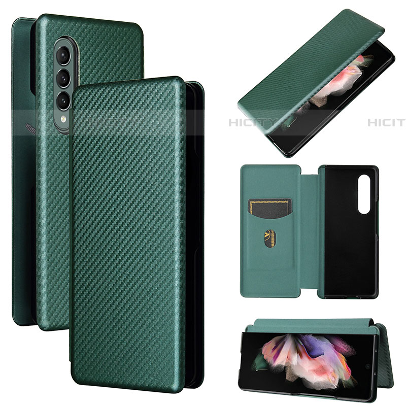 Funda de Cuero Cartera con Soporte Carcasa L02Z para Samsung Galaxy Z Fold4 5G