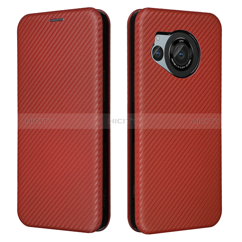 Funda de Cuero Cartera con Soporte Carcasa L02Z para Sharp Aquos R8s