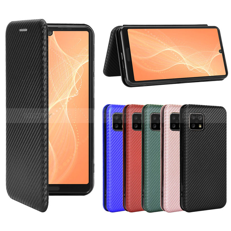 Funda de Cuero Cartera con Soporte Carcasa L02Z para Sharp Aquos Sense4