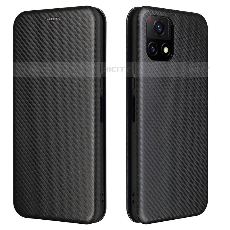 Funda de Cuero Cartera con Soporte Carcasa L02Z para Vivo iQOO U3 5G Negro