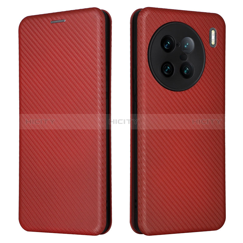 Funda de Cuero Cartera con Soporte Carcasa L02Z para Vivo X90 Pro+ Plus 5G