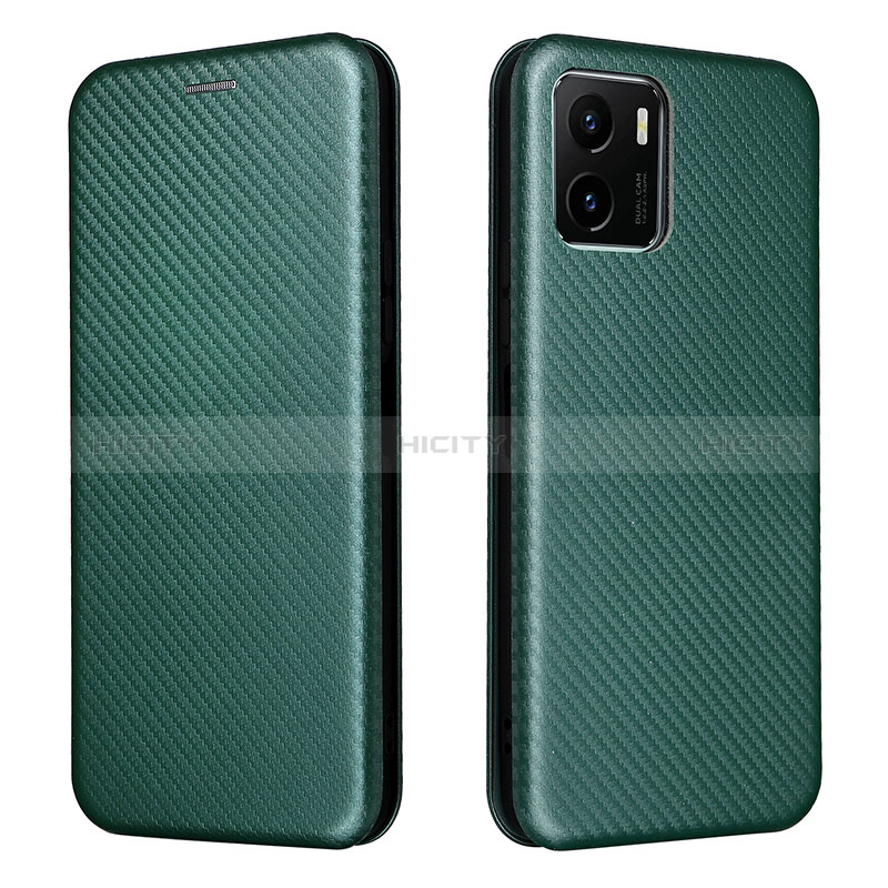 Funda de Cuero Cartera con Soporte Carcasa L02Z para Vivo Y01 Verde