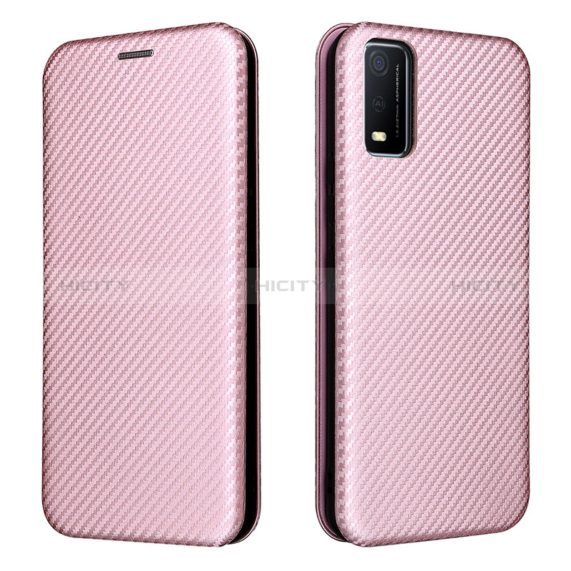 Funda de Cuero Cartera con Soporte Carcasa L02Z para Vivo Y3s (2021)