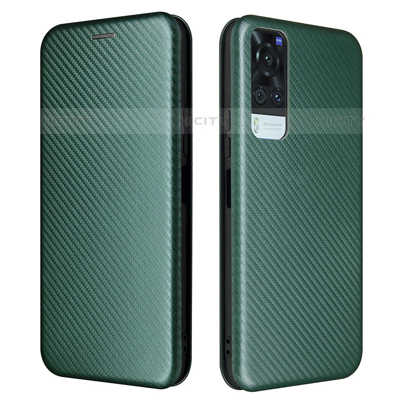 Funda de Cuero Cartera con Soporte Carcasa L02Z para Vivo Y51A Verde