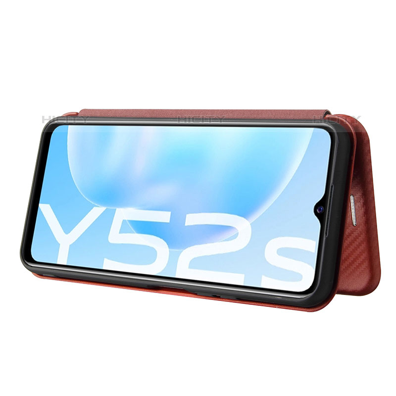 Funda de Cuero Cartera con Soporte Carcasa L02Z para Vivo Y52s 5G