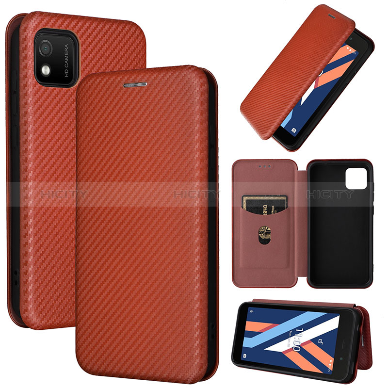 Funda de Cuero Cartera con Soporte Carcasa L02Z para Wiko Y52