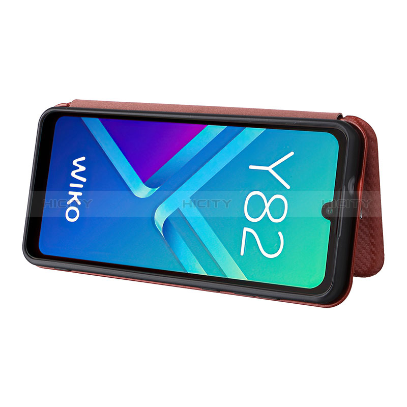 Funda de Cuero Cartera con Soporte Carcasa L02Z para Wiko Y82