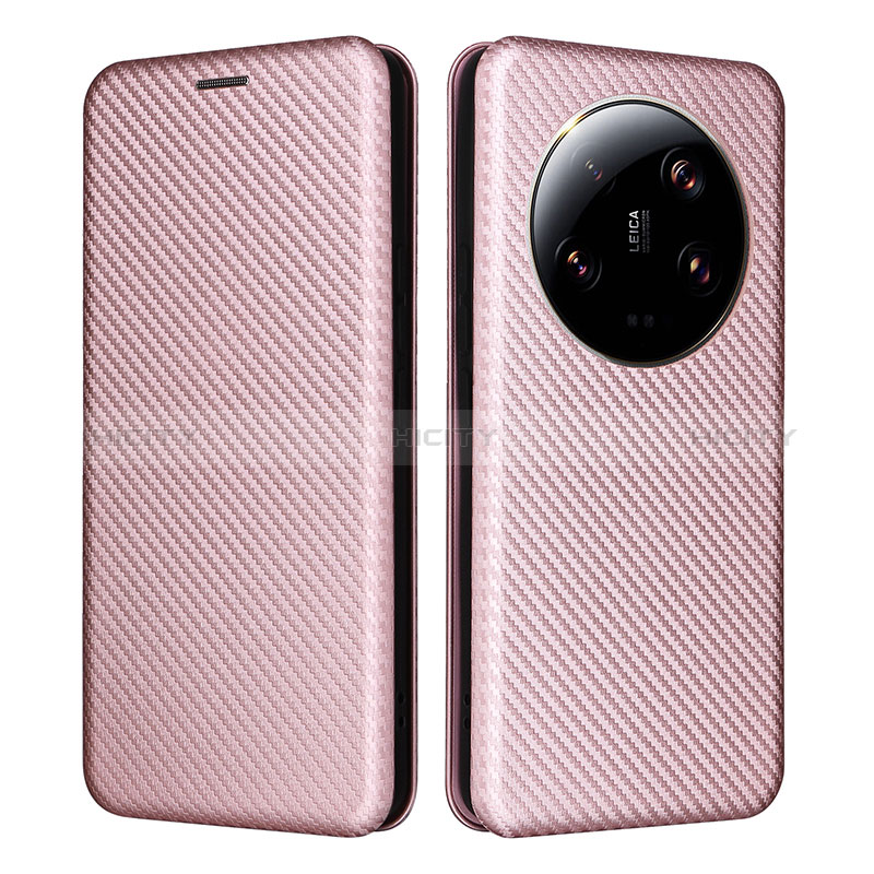 Funda de Cuero Cartera con Soporte Carcasa L02Z para Xiaomi Mi 13 Ultra 5G Oro Rosa