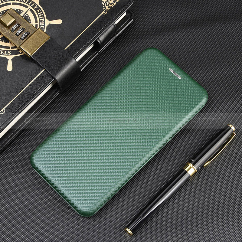 Funda de Cuero Cartera con Soporte Carcasa L02Z para Xiaomi Redmi 9 Verde