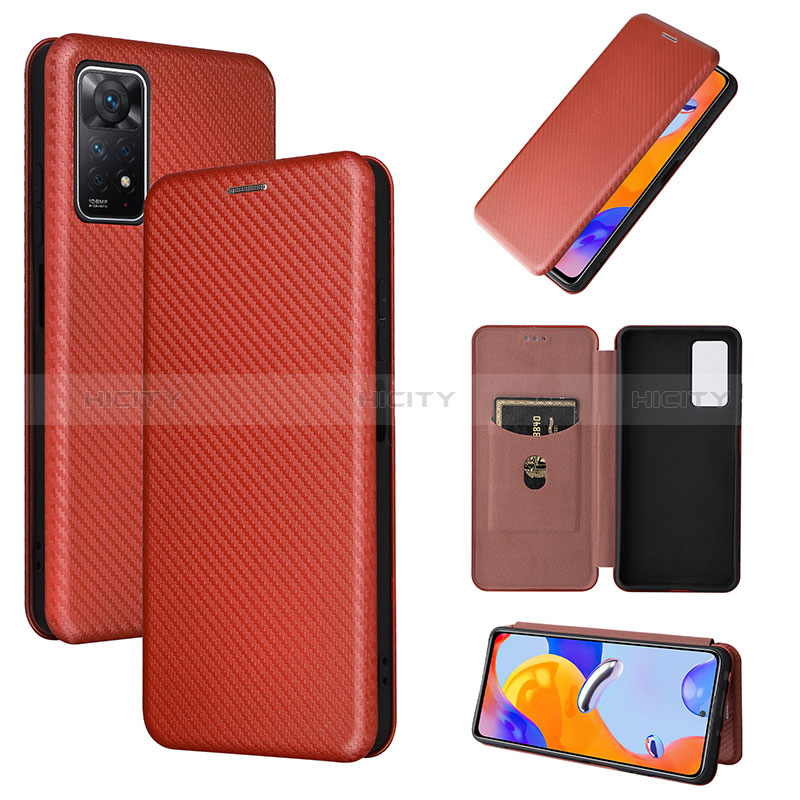 Funda de Cuero Cartera con Soporte Carcasa L02Z para Xiaomi Redmi Note 11 Pro 4G