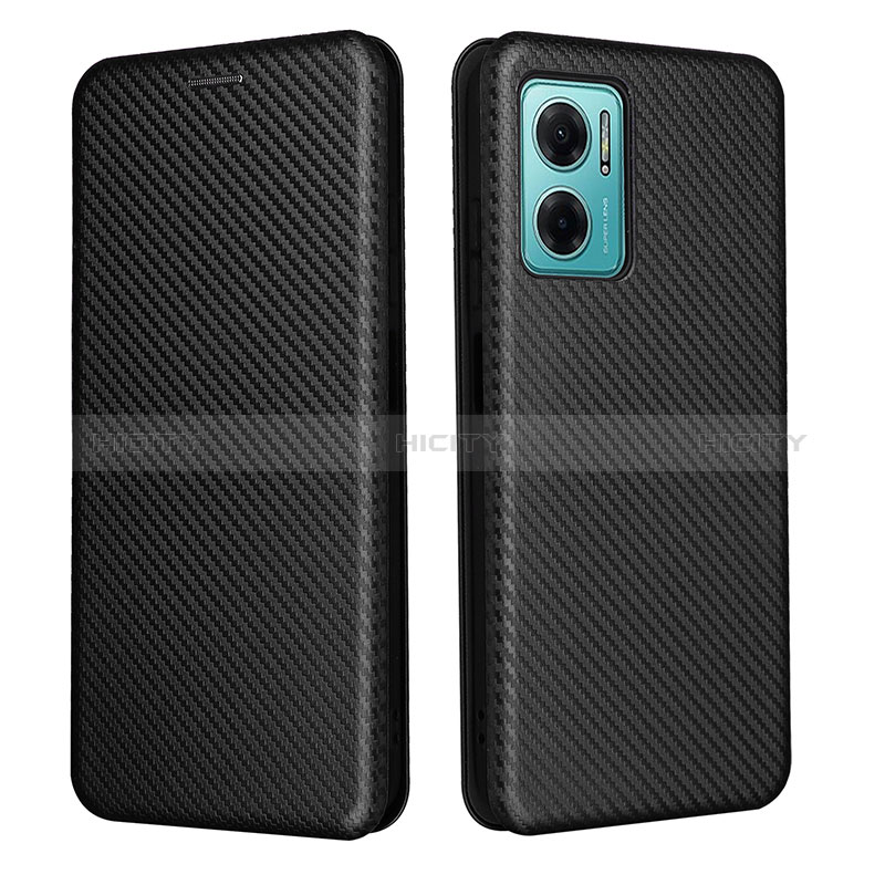 Funda de Cuero Cartera con Soporte Carcasa L02Z para Xiaomi Redmi Note 11E 5G Negro