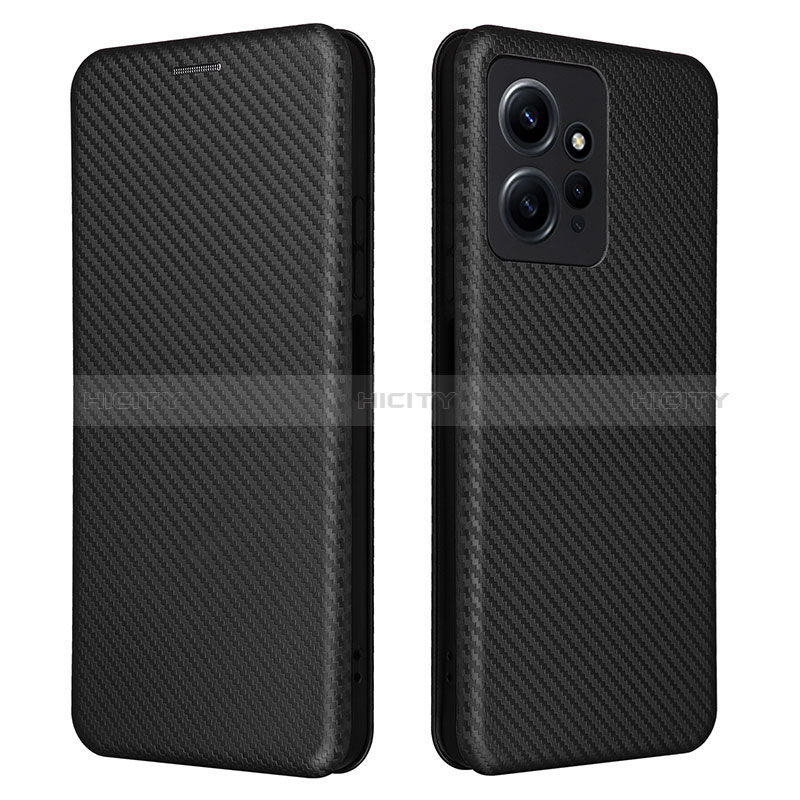 Funda de Cuero Cartera con Soporte Carcasa L02Z para Xiaomi Redmi Note 12 4G Negro