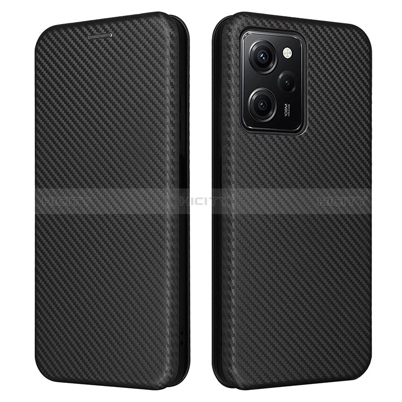 Funda de Cuero Cartera con Soporte Carcasa L02Z para Xiaomi Redmi Note 12 Pro Speed 5G Negro