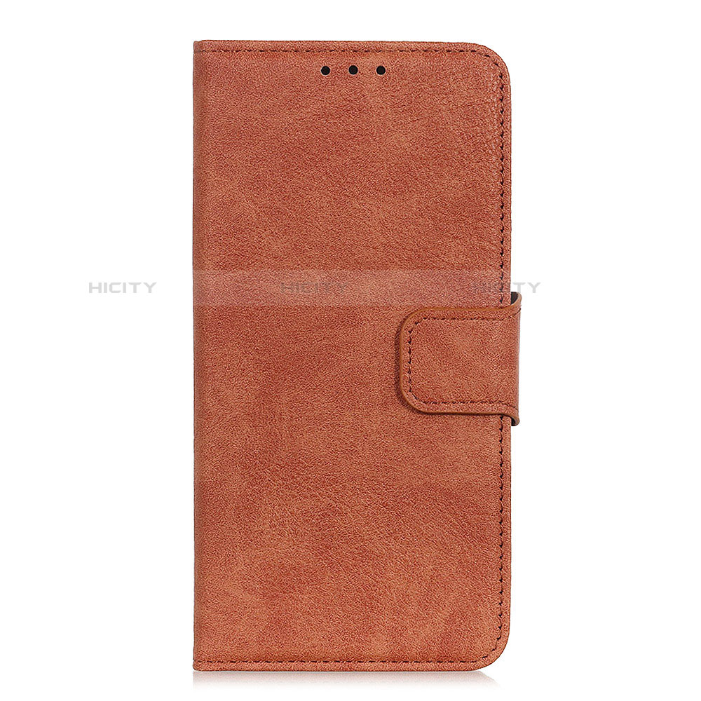 Funda de Cuero Cartera con Soporte Carcasa L03 para Alcatel 3 (2019) Naranja