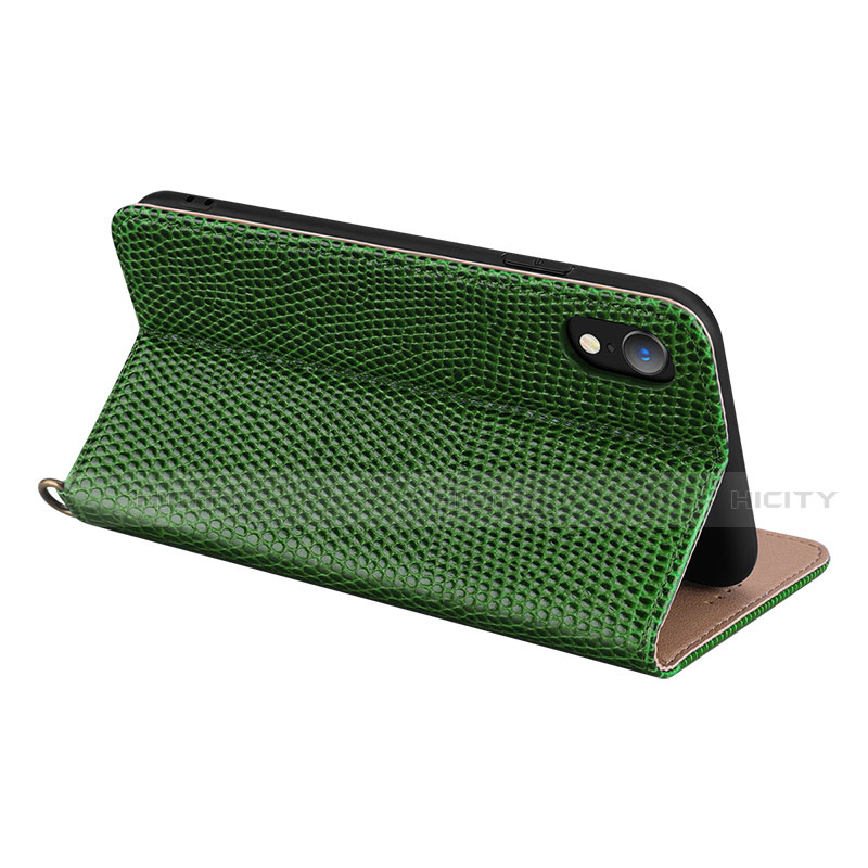 Funda de Cuero Cartera con Soporte Carcasa L03 para Apple iPhone XR