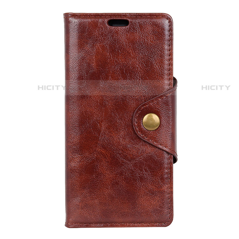 Funda de Cuero Cartera con Soporte Carcasa L03 para HTC Desire 12S Marron