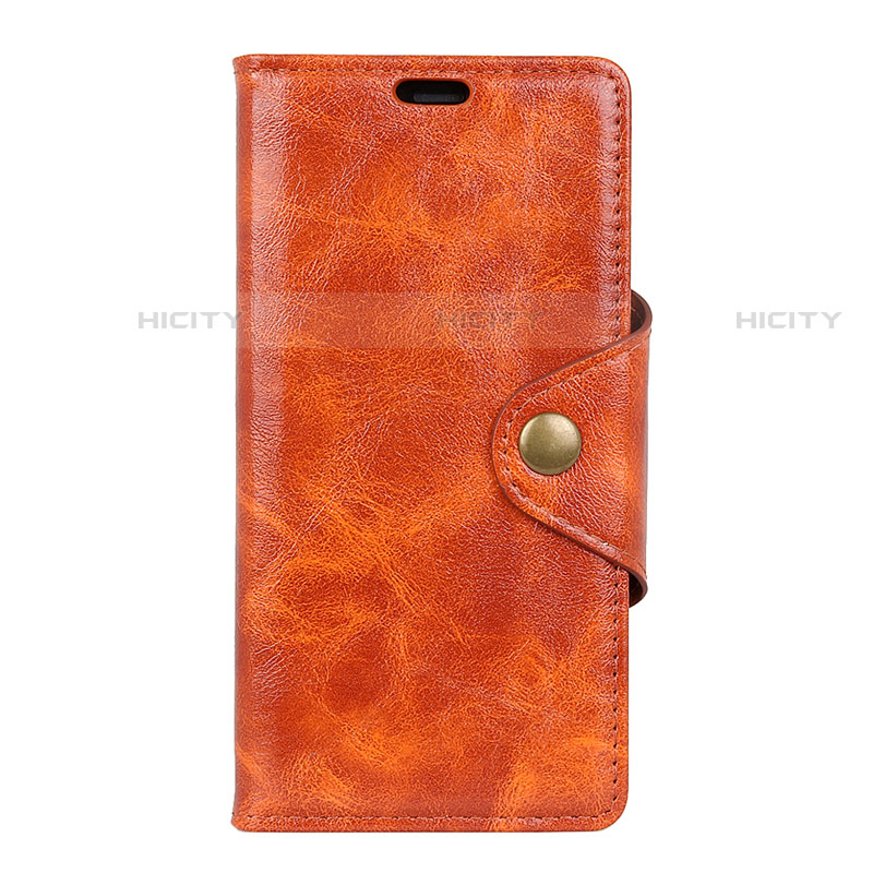 Funda de Cuero Cartera con Soporte Carcasa L03 para HTC U12 Life Naranja