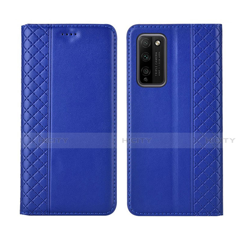 Funda de Cuero Cartera con Soporte Carcasa L03 para Huawei Honor 30 Lite 5G Azul