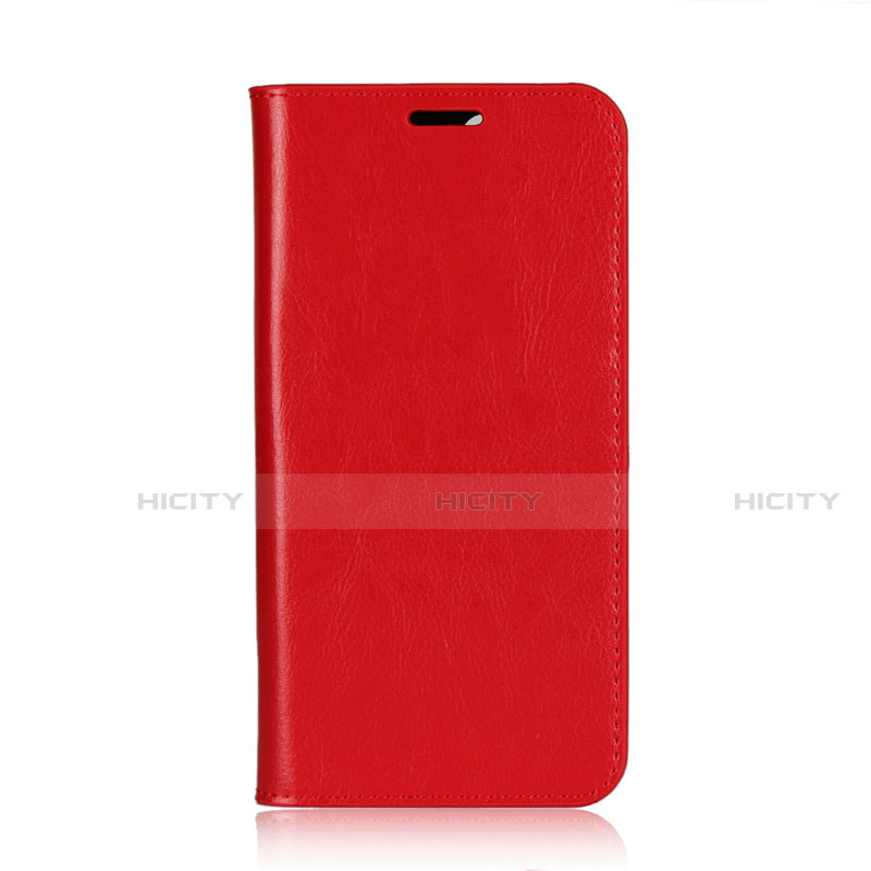 Funda de Cuero Cartera con Soporte Carcasa L03 para Huawei Honor 9 Lite Rojo