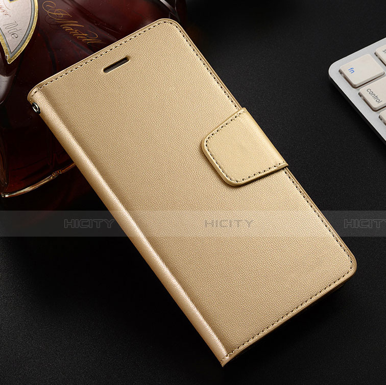 Funda de Cuero Cartera con Soporte Carcasa L03 para Huawei Honor V10 Lite Oro