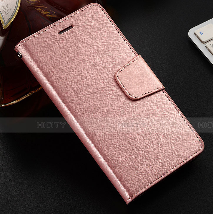 Funda de Cuero Cartera con Soporte Carcasa L03 para Huawei Honor View 10 Lite Oro Rosa