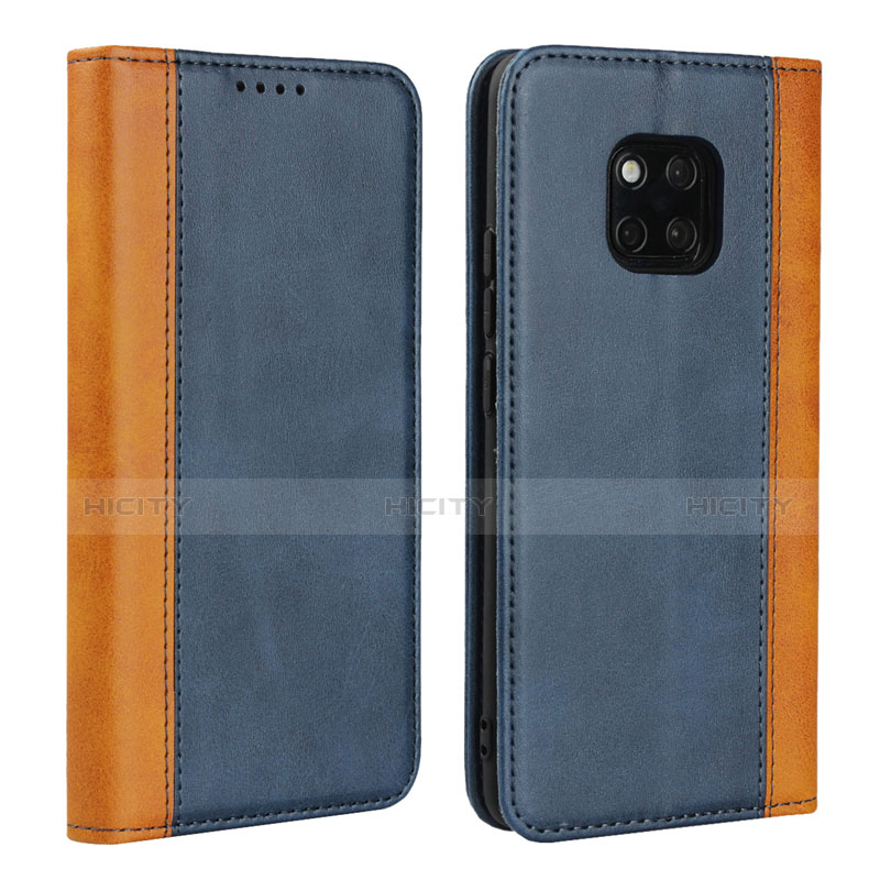 Funda de Cuero Cartera con Soporte Carcasa L03 para Huawei Mate 20 Pro Azul