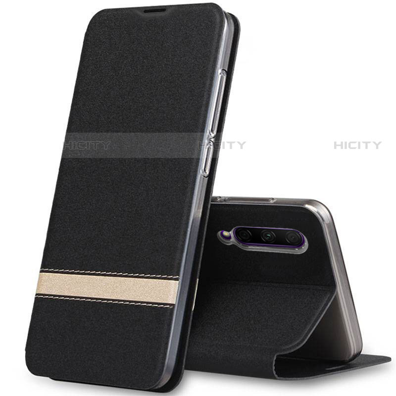 Funda de Cuero Cartera con Soporte Carcasa L03 para Huawei P Smart Pro (2019) Negro