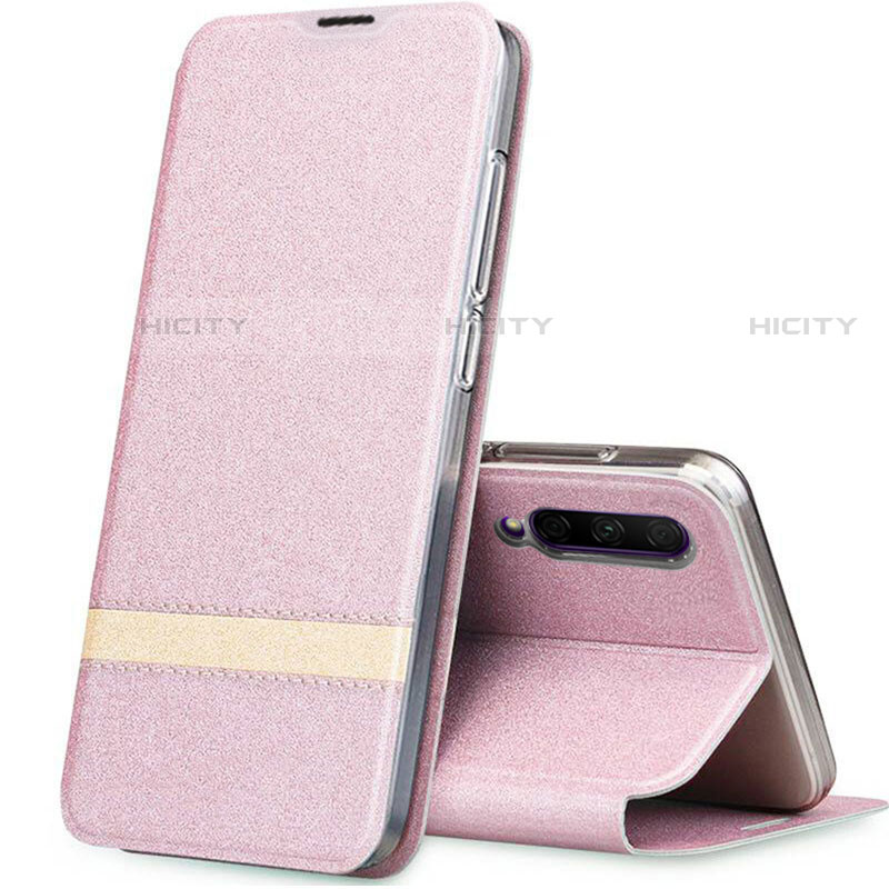 Funda de Cuero Cartera con Soporte Carcasa L03 para Huawei P Smart Pro (2019) Oro Rosa