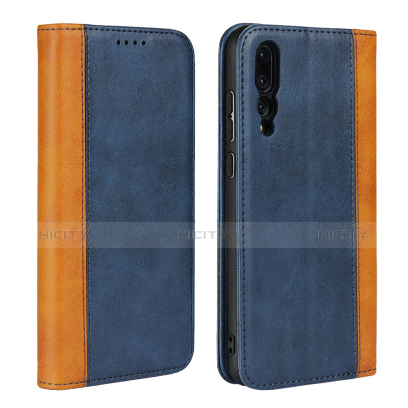 Funda de Cuero Cartera con Soporte Carcasa L03 para Huawei P20 Pro Azul