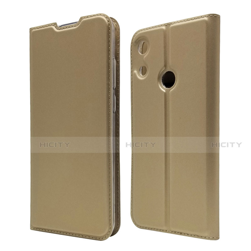 Funda de Cuero Cartera con Soporte Carcasa L03 para Huawei Y6 Prime (2019) Oro