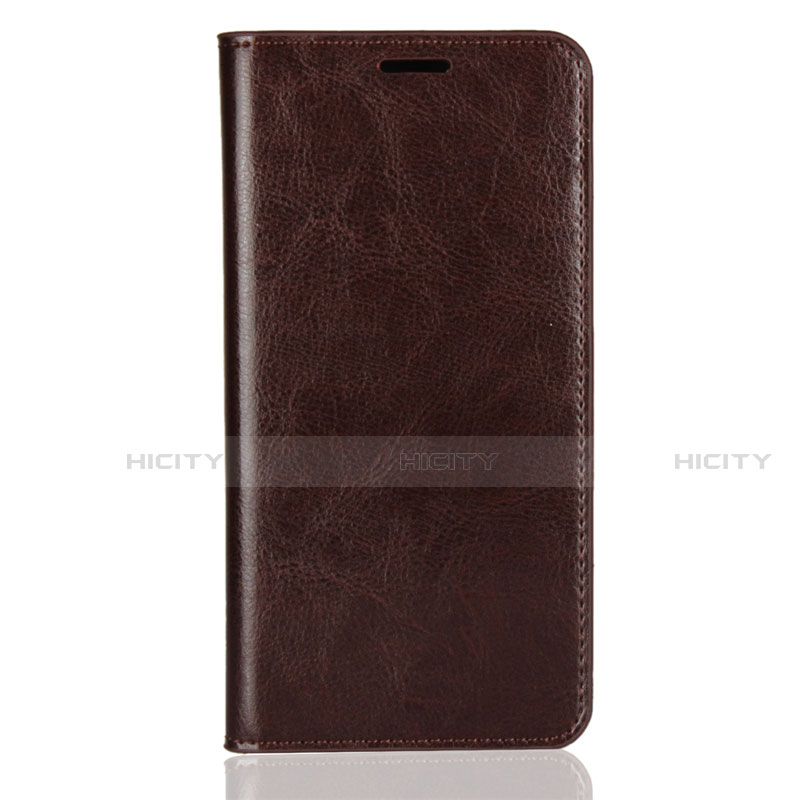 Funda de Cuero Cartera con Soporte Carcasa L03 para Huawei Y9 (2018) Marron